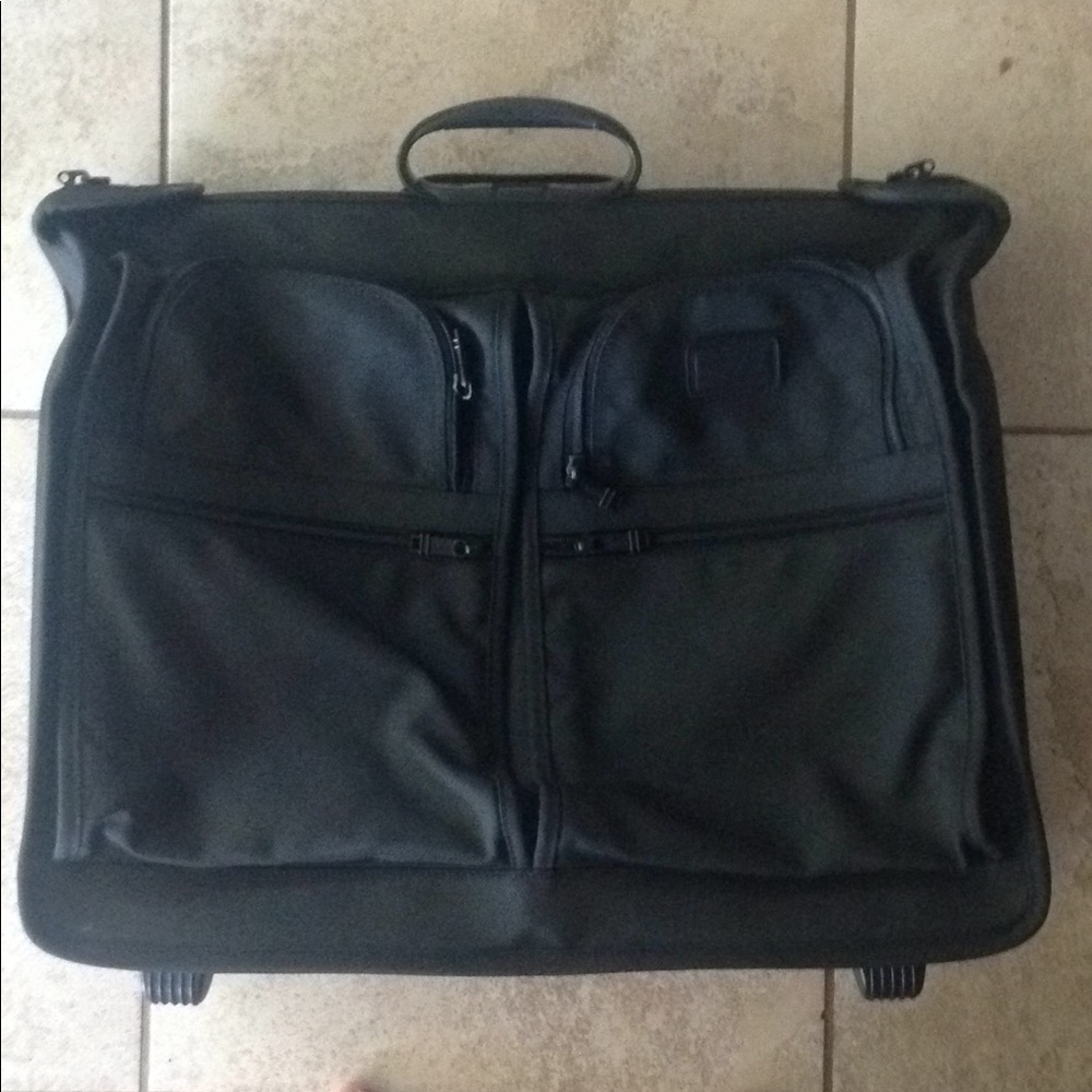 Tumi Black Ballistic Nylon Wheeled Garment Bag